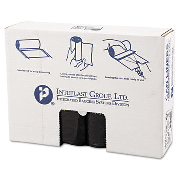 Inteplast Group High-density Interleaved Commercial Can Liners, 33 Gal, 16 Microns, 33" X 40", Black, 250-carton freeshipping - TVN Wholesale